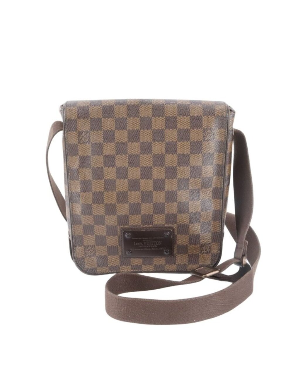 Louis Vuitton Damier Brooklyn PM Leather Shoulder Bag Crossbody Messenger